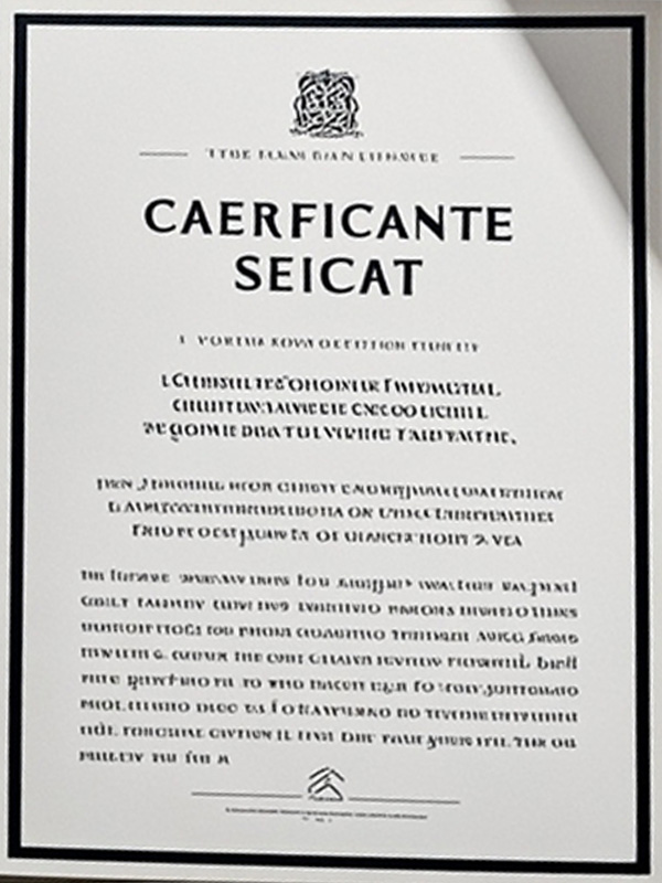 Relevant Qualification Certificates